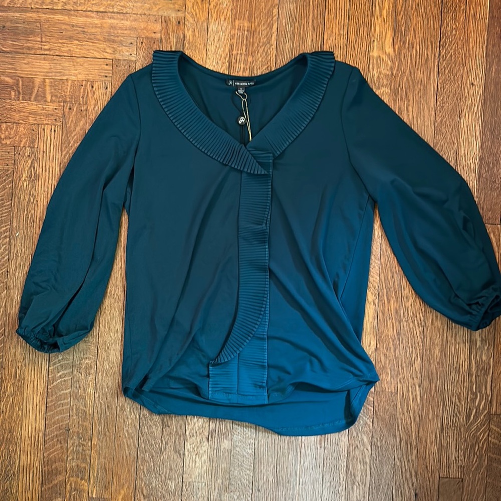 Emerald green blouse